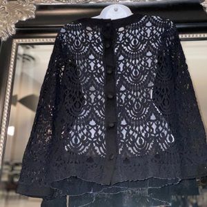 Banana Republic Black Lace shirt